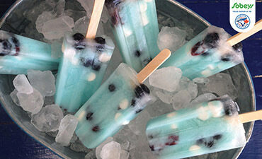 Home Run Yogourt Popsicles in ice bucket