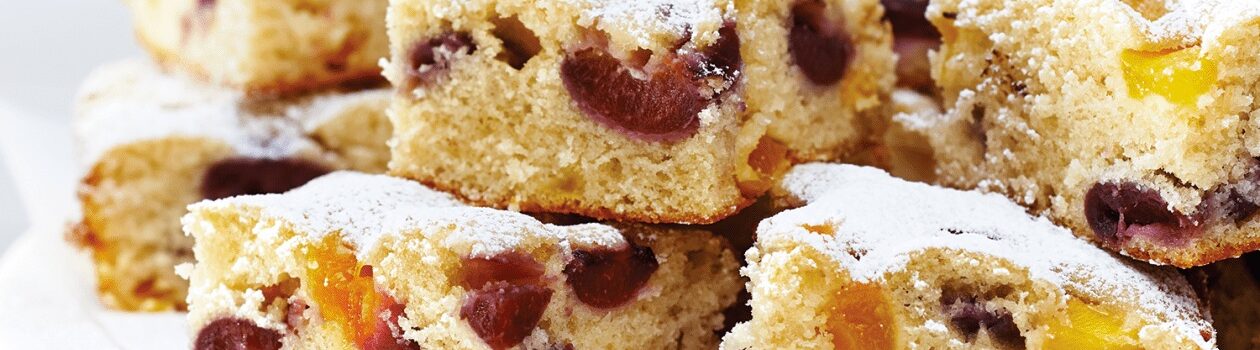 Cherry Mango Picnic Cake