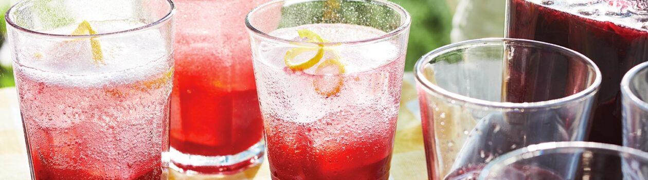 Cherry Vanilla Shrub Vodka Spritzer