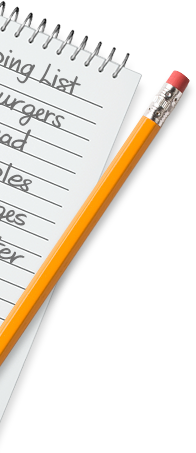 shopping-list-notepad-pencil shopping list notepad with pencil clipping