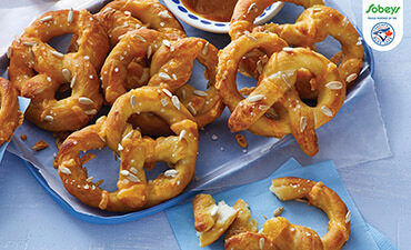 Tray of Soft Ballpark Pretzels