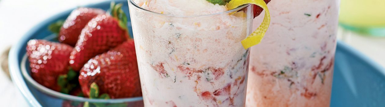 Fizzy Lemonade & Strawberry Floats