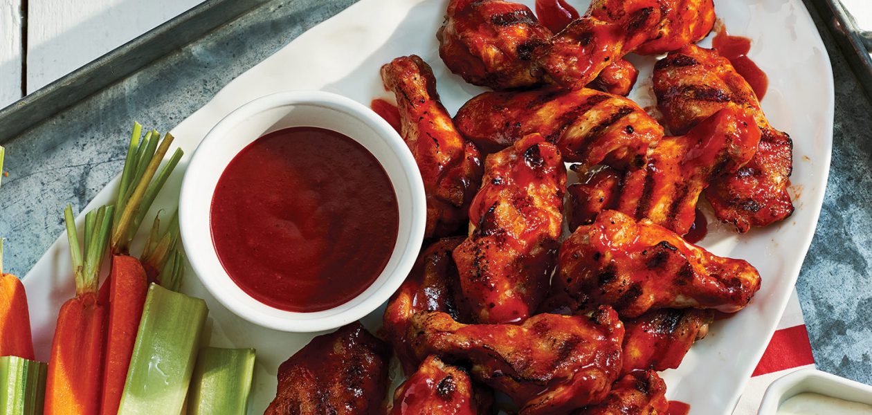 Grilled Sriracha Chicken Wings