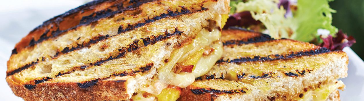 Peach & Comté Grilled Cheese