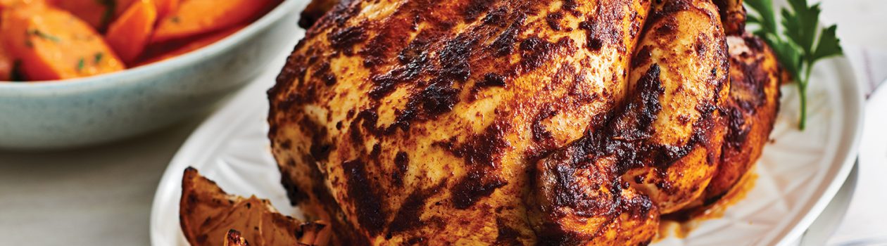 Harissa Roasted Chicken & Orange-Glazed Carrots