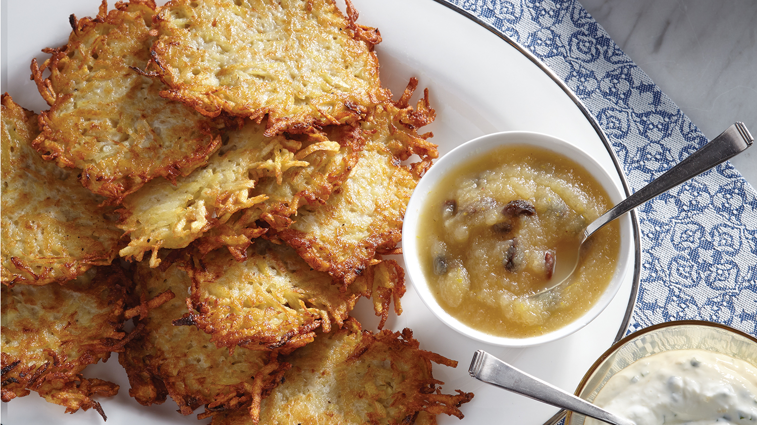 Latkes with Spiced Applesauce and Horseradish Cream Sobeys Inc.