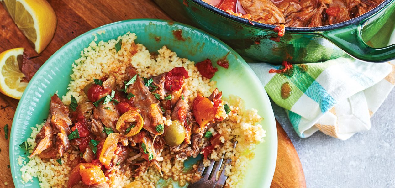 Moroccan-Style Lamb Shanks with Green Olives & Apricots - Sobeys Inc.