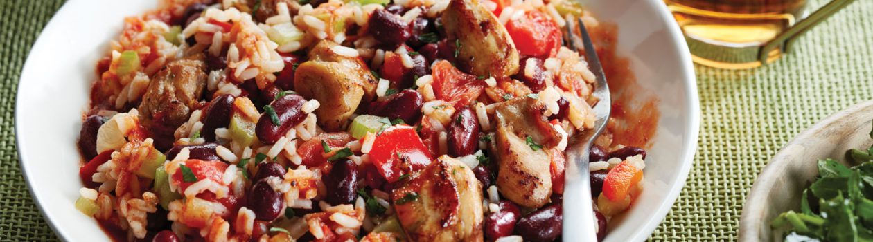 Multicooker Cajun Chicken Rice & Beans