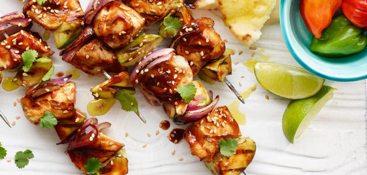 Tequila Lime Habanero Chicken Kabobs