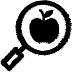 icon_1 Black Search Icon with apple