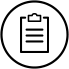 Black and White shopping list icon