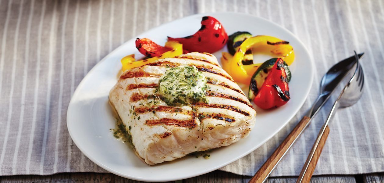 Grilled Halibut Steaks with BasilGarlic Butter Sobeys Inc.