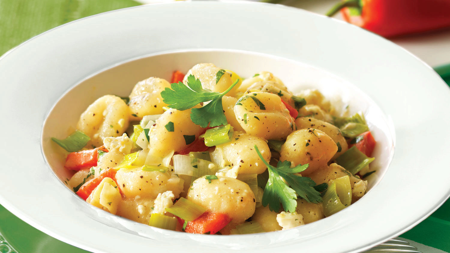 Gnocchi with Leeks, Red Pepper & Feta Sobeys Inc.