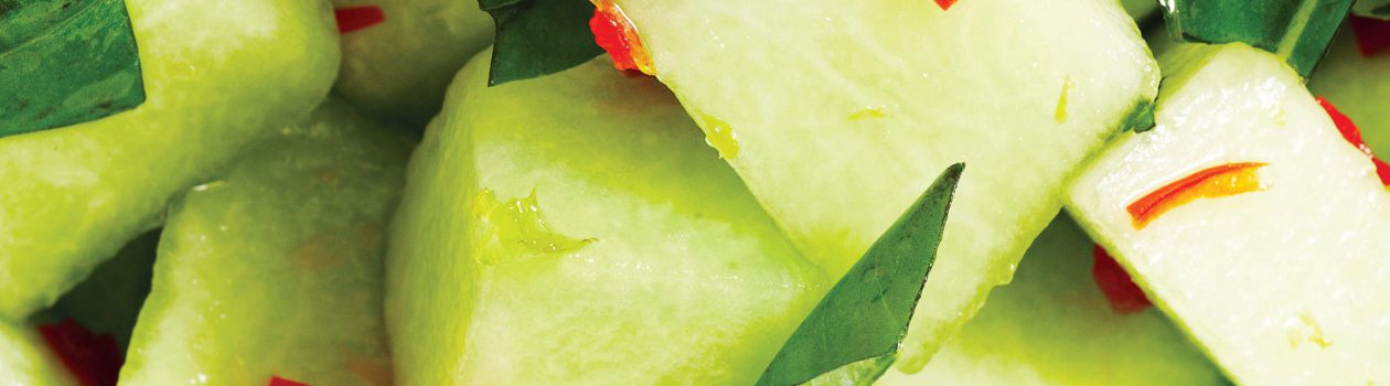 Melon with Basil & Chili