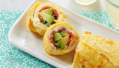 Sushi-Style Smoked Salmon Stuffed Omelette