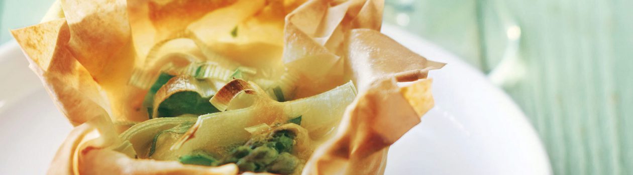 Spring Vegetable Phyllo Tarts cropped