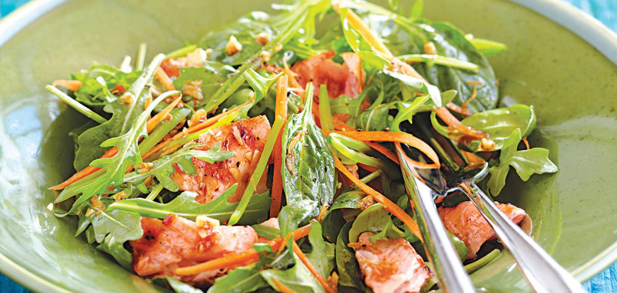 Asian-Style Grilled Salmon Salad