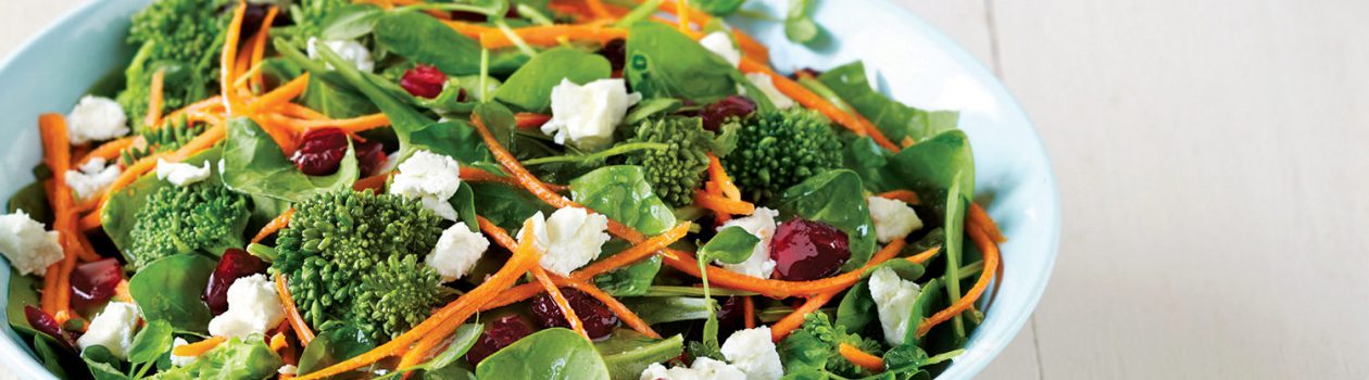 Chopped Broccolini & Spinach Salad