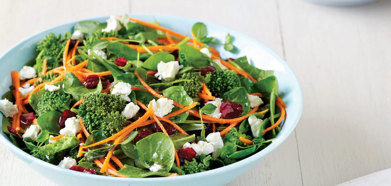 Chopped Broccolini & Spinach Salad