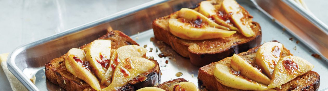 Cinnamon Toast with Pears