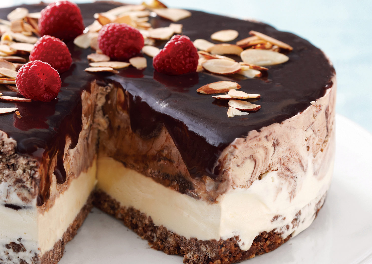 Gateau A La Creme Glacee Mokaccino Nappe De Sauce Au Fudge Sobeys Inc