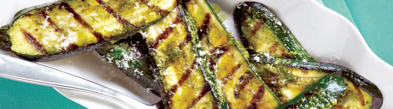 Grilled Zucchini With Herbs & Parmesan