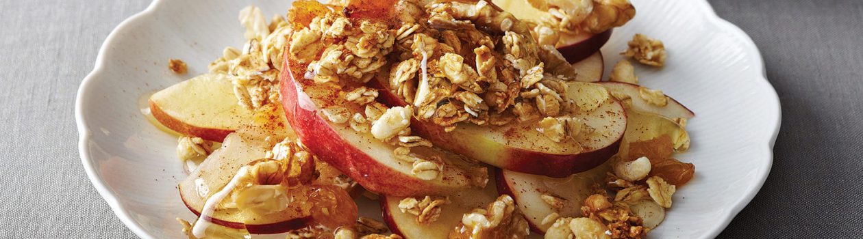 spiced apple salad granola