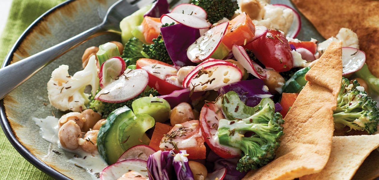 Salade de légumes croquants avec vinaigrette au tahini Sobeys Inc.