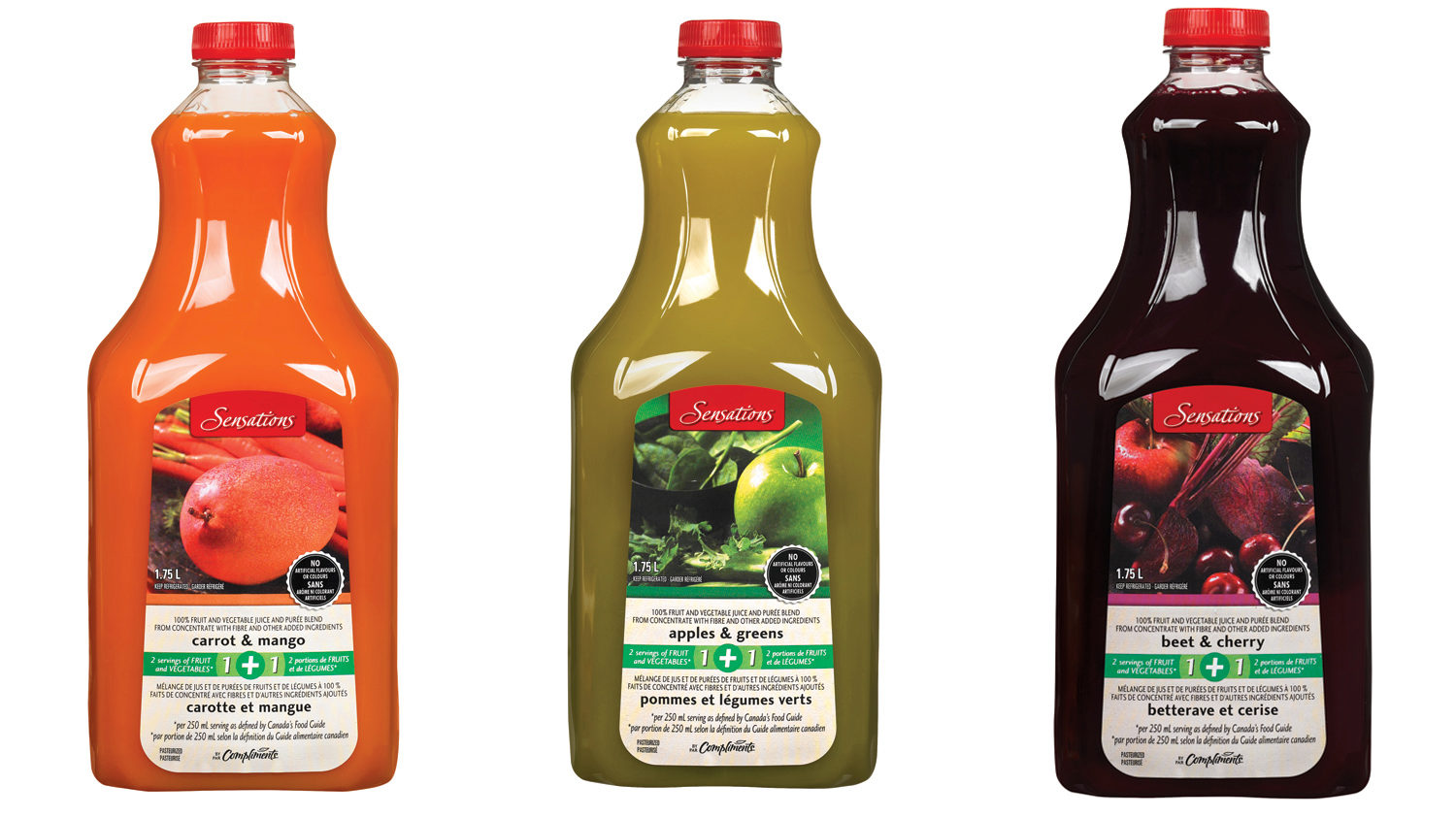 Sensations by Compliments 100 Fruit & Vegetable Juice & Purée Blends