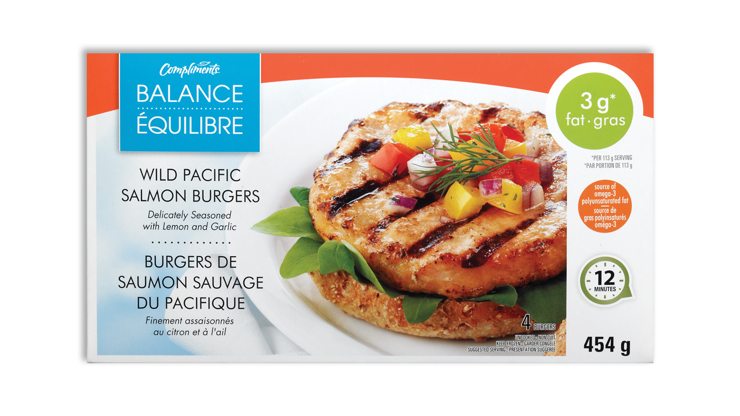 Compliments Balance Wild Pacific Salmon Burgers Sobeys Inc.