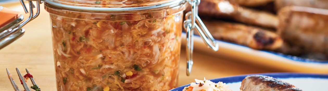 Quick Kimchi-Style Sauerkraut