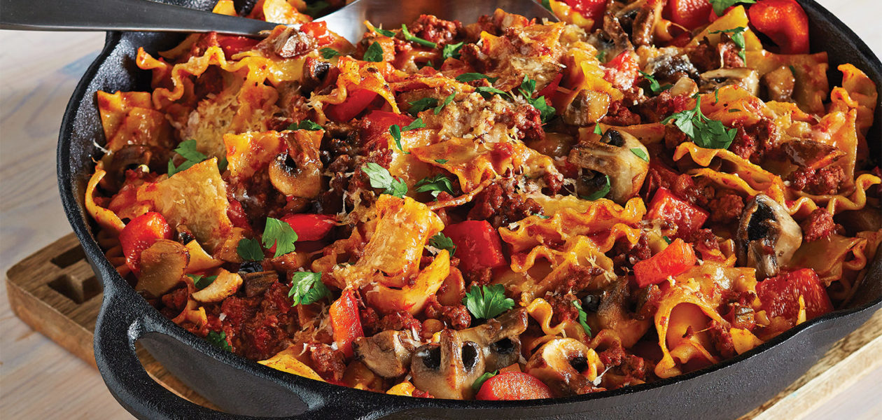 Beef & Mushroom Skillet Lasagna Sobeys Inc.