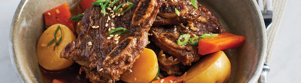 Braised Korean-Style Beef Ribs