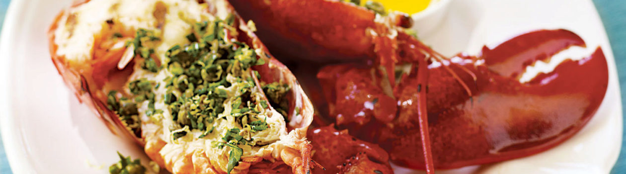 Grilled Lobster With Caper Gremolata