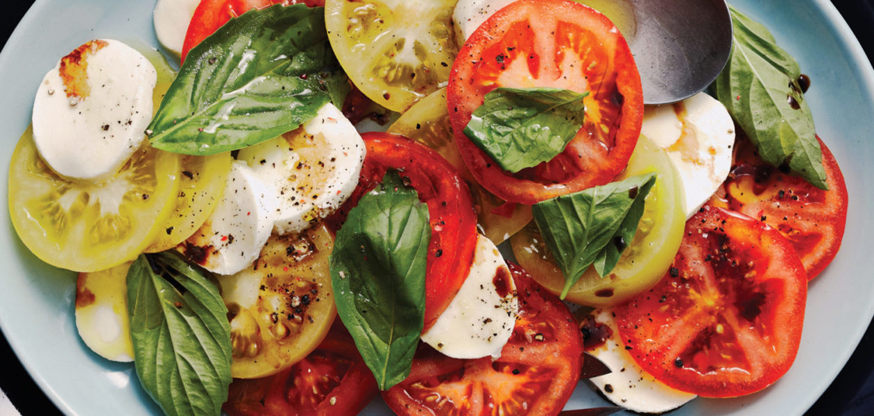 Tomato & Bocconcini Salad with Balsamic Glaze