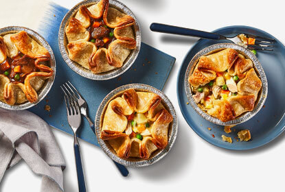 Savoury Galette-style pot pies Meal Deal