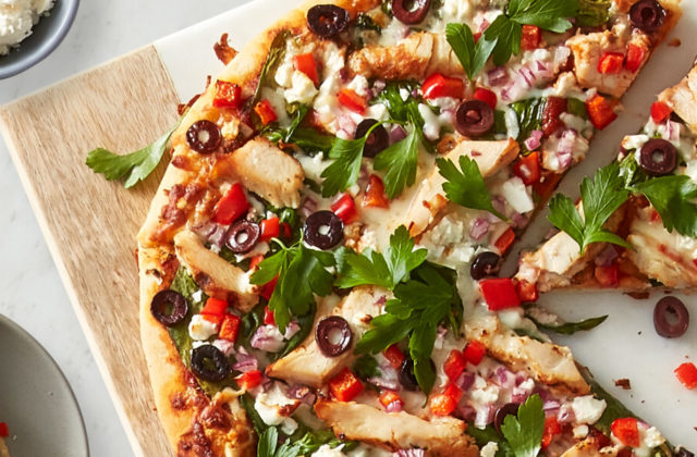 Greek inspired pizza