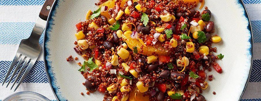 Sweet Orange & Black Bean Quinoa Salad