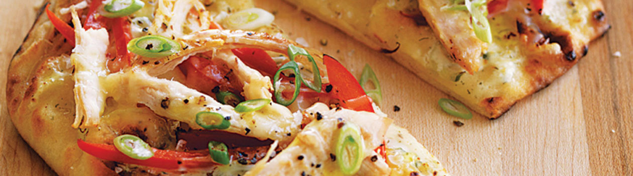 Chicken Naan Pizza
