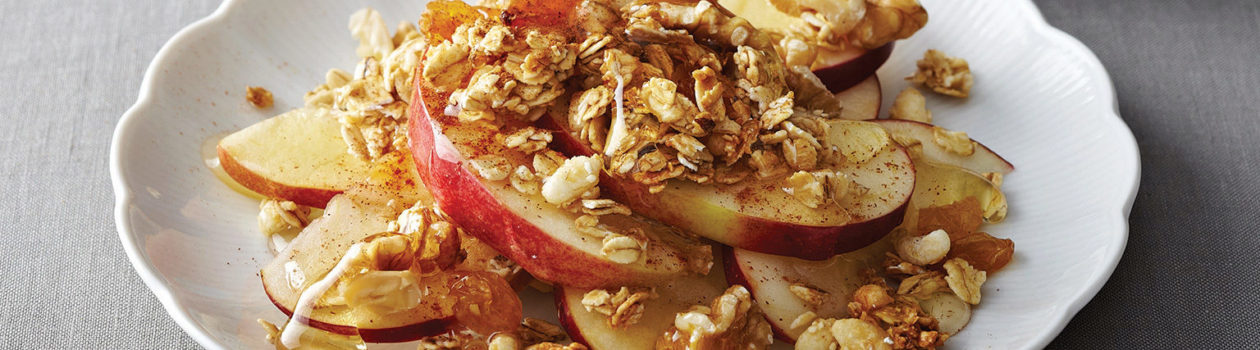 Spiced Apple Salad with Granola
