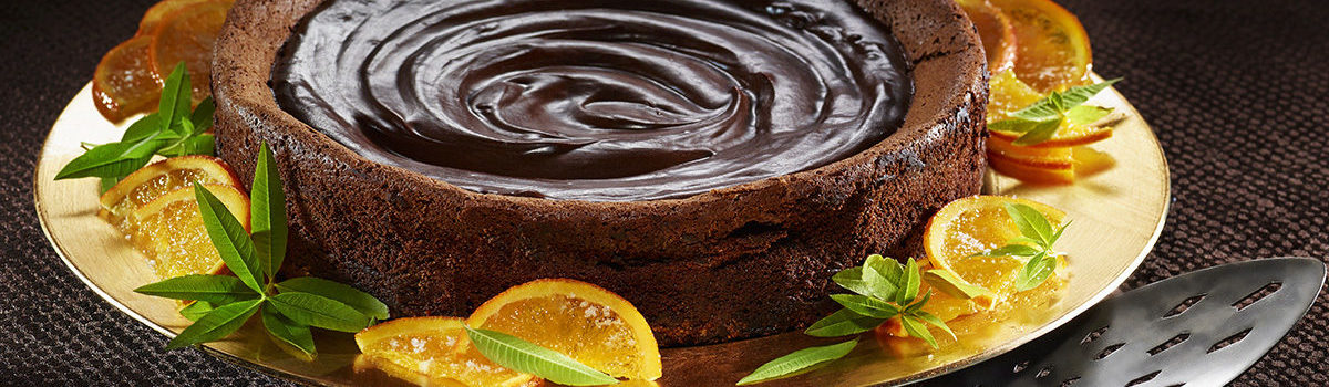 Nutty Orange-Chocolate Flourless Cake