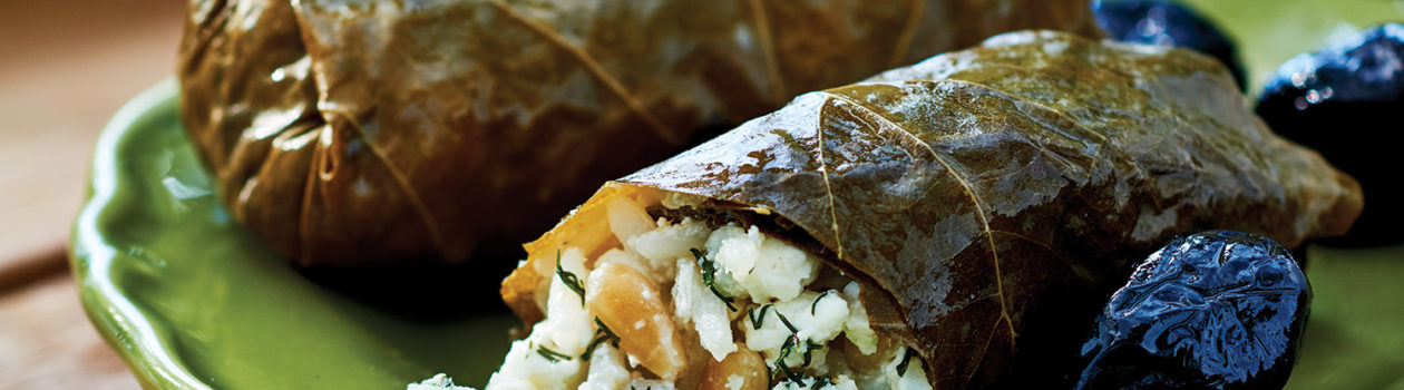 Feta Stuffed Grape Leaves