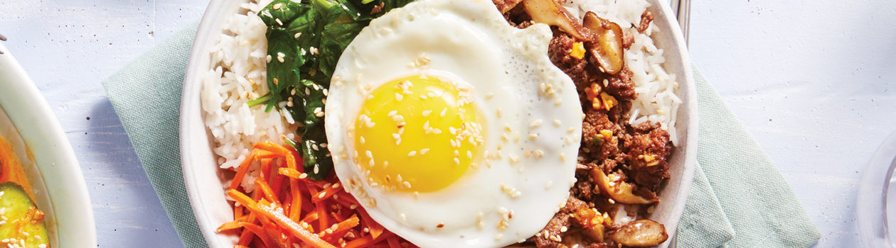 Easy Beef Bibimbap Rice Bowl