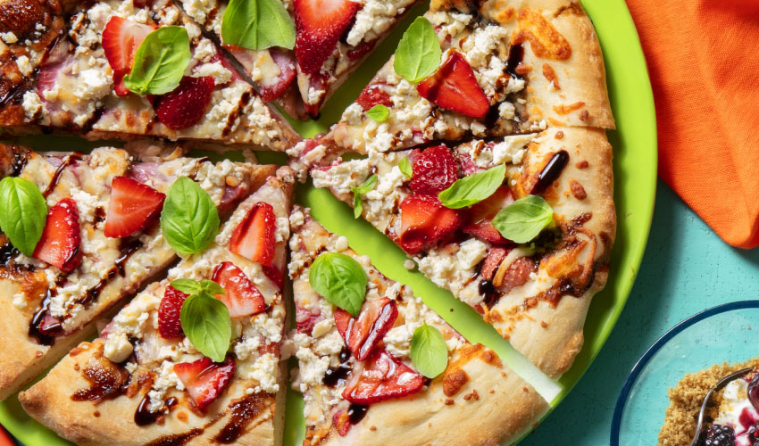 A collection of easy, tasty ways to use seasonal, summer from parfait cups and a grilled peach oat crumble to strawberry margherita pizza.
