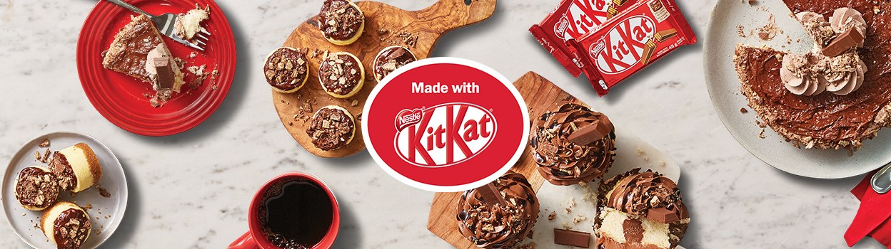 Bakery Desserts made with <span style="display: inline-block;">KitKat<sup>®</sup> </span>