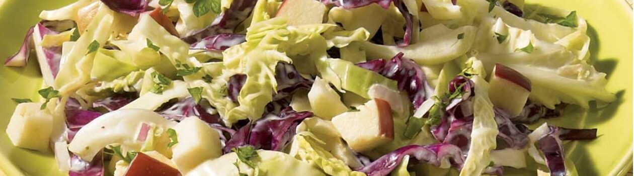 Three-cabbage coleslaw