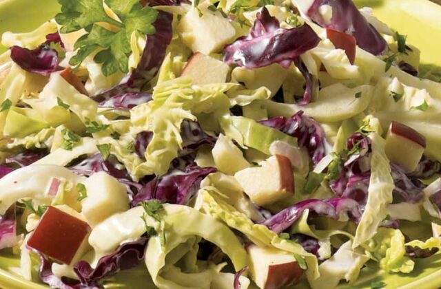 Three-cabbage coleslaw
