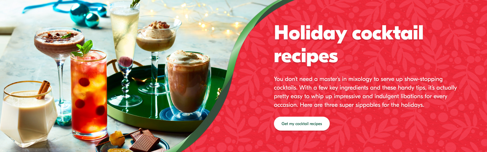 Holiday cocktail recipes