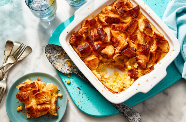 Croissant Topped Corn Pudding Bakeshop