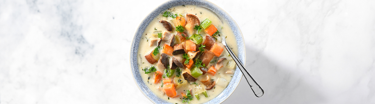 King Oyster Mushroom Chowder